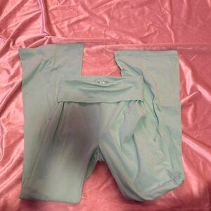 fold over Mint Green flare leggings
#flareleggings